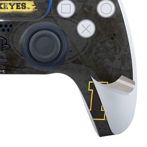 University of Iowa Hawkeyes Distressed Logo PS5 Controller Skin